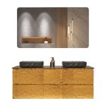 Bathroomcabinet+dualwashbasins